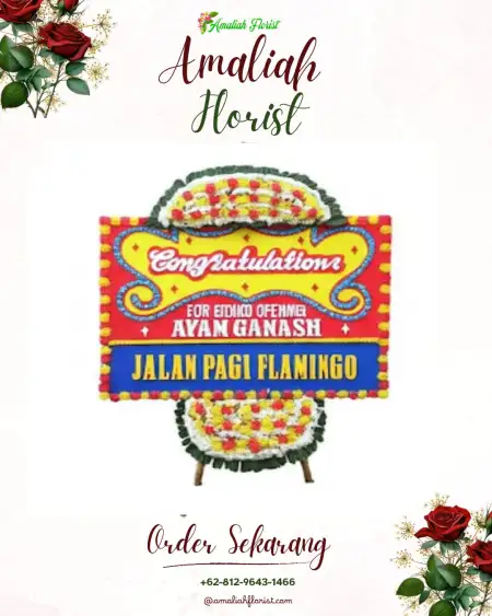 Sewa Papan Bunga Budur